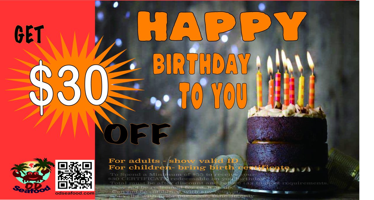 生日30 OFF